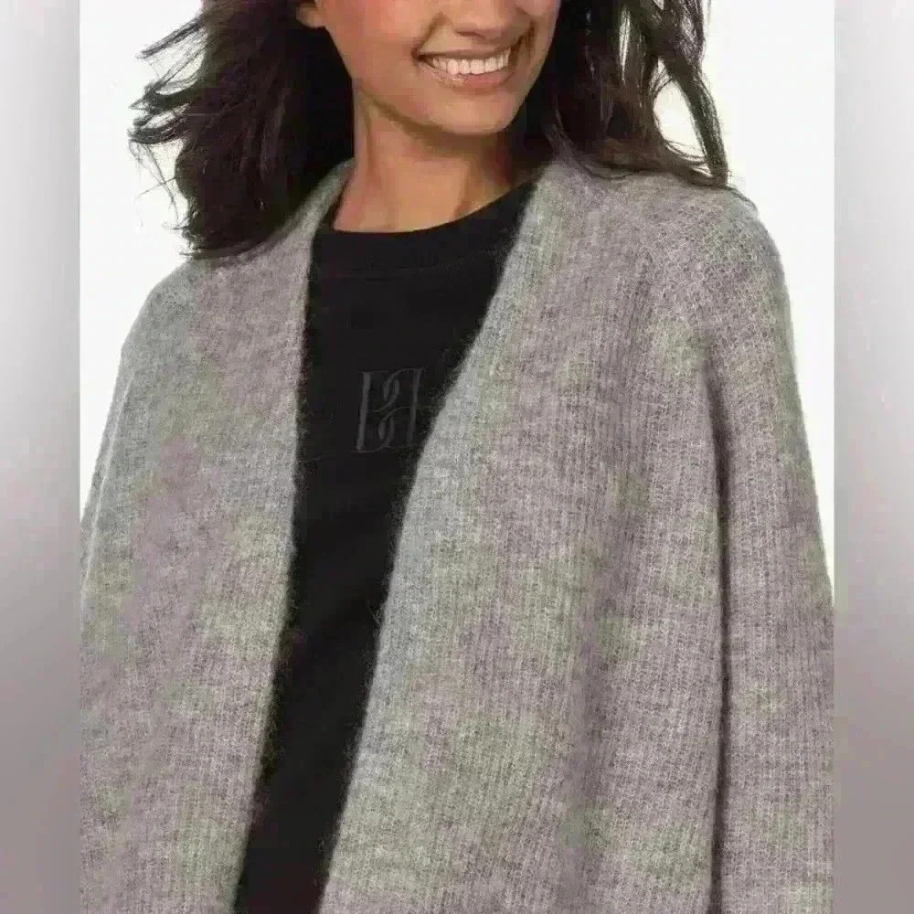 By Malene Birger Belinda mohair blend gray cardigan xl - Picture 5 of 12